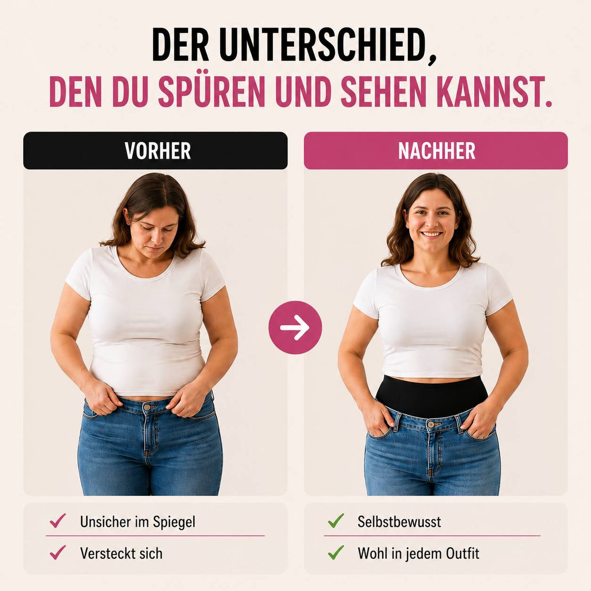 Bellyshape ☁️ Unsichtbar unter jeder Kleidung