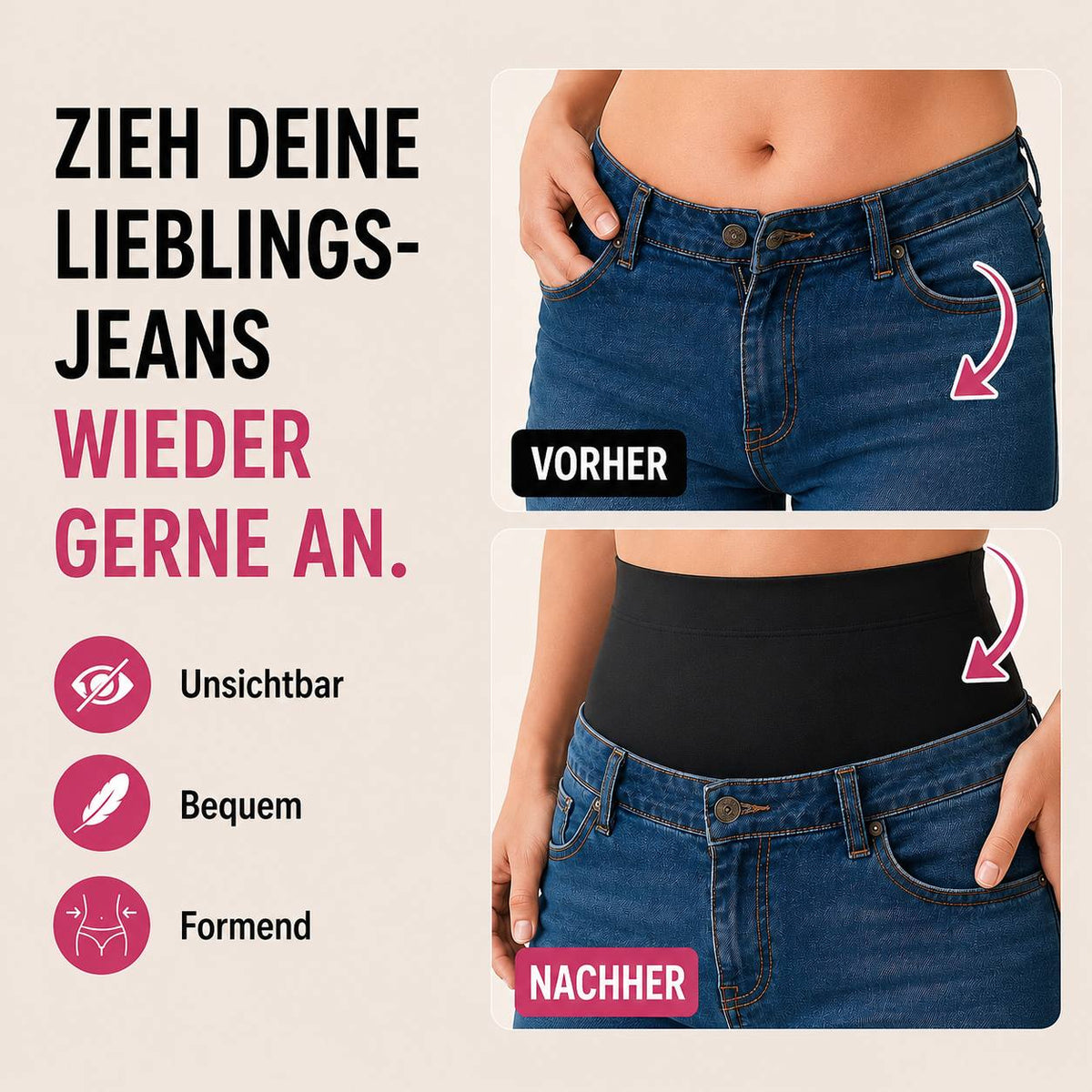 Bellyshape ☁️ Unsichtbar unter jeder Kleidung